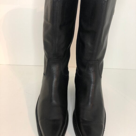 Harley-Davidson Women's Black Leather Cowgirl Boots Sz. 9 GORGEOUS! - Picture 2 of 12